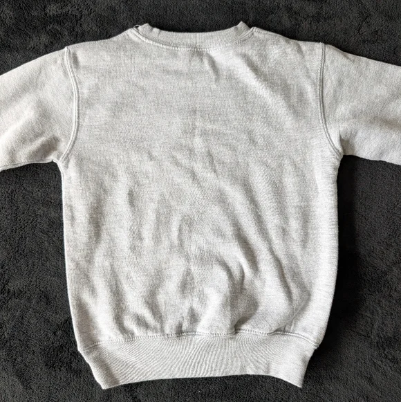 Cheerily Kids Grey Crewneck Dim Sum Dumpling Sweatshirt Playful Graphic Sz 4T - Picture 7 of 8